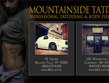 Tablet Screenshot of mountainsidetattoos.com